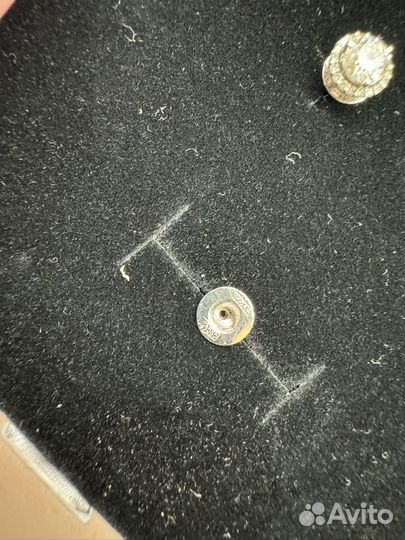 Пусеты с природными бриллиантами