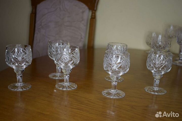 Хрустальные рюмки чсср