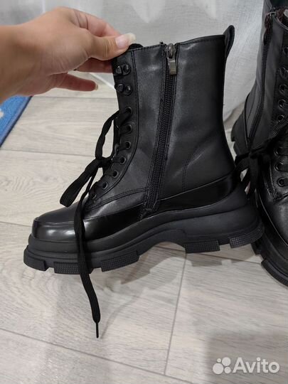 Ботинки нат кожа женские зимние 36