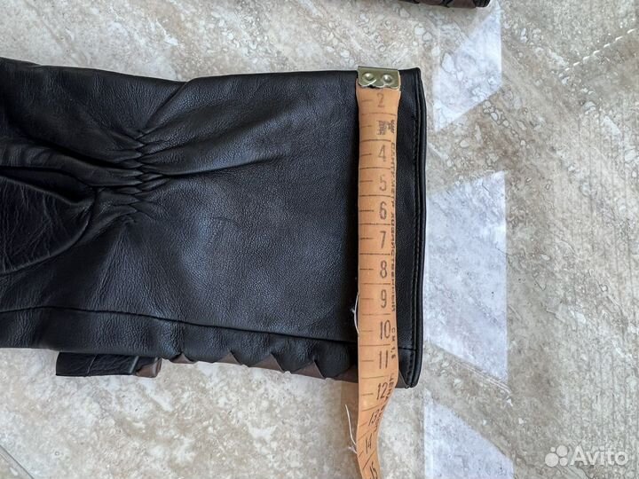 Перчатки женские кожаные с подкладкой