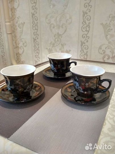 Чашка с блюдцем фарфор