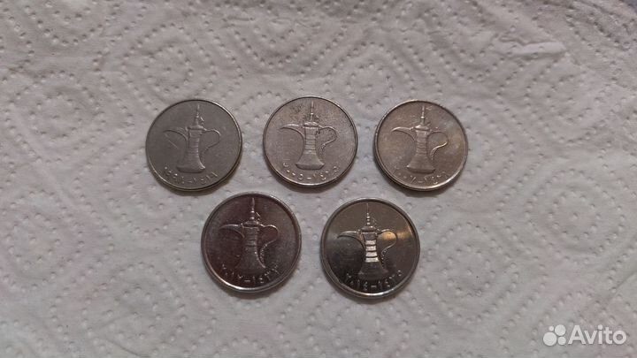 Монеты ОАЭ (1 дирхам) погодовка