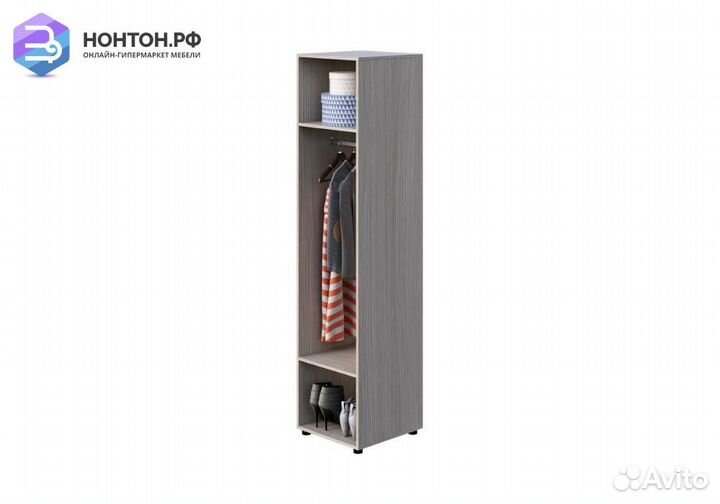 Пенал Мийа-3А ясень шимо светлый / белая шагрень