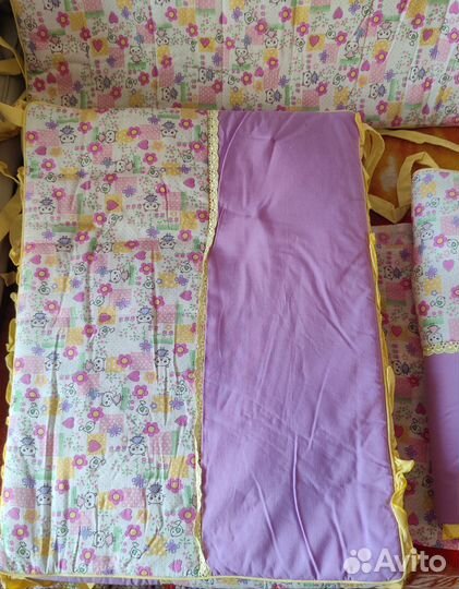 Детское постельное бельё с бортиками в кроватку