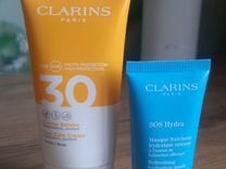 Clarins Sos Hydra маска + Sun care cream SPF 30