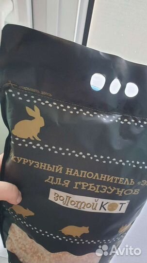 Кукурузный наполнитель Золотой кот