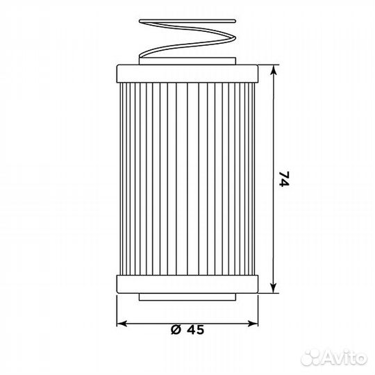 Масляный фильтр MIW MV21002 (аналог HF567)
