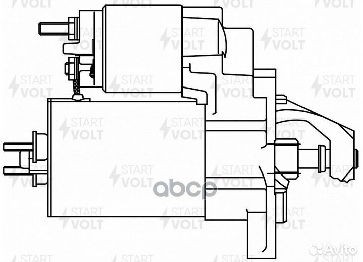 Стартер для а/м VAG 80 (86) /100 (86) 1.8i/2.0