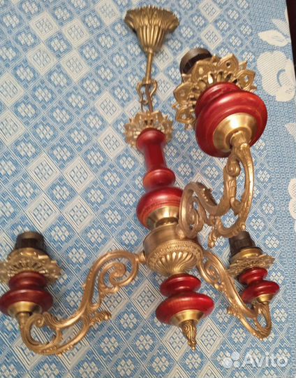 Люстра бронзовая