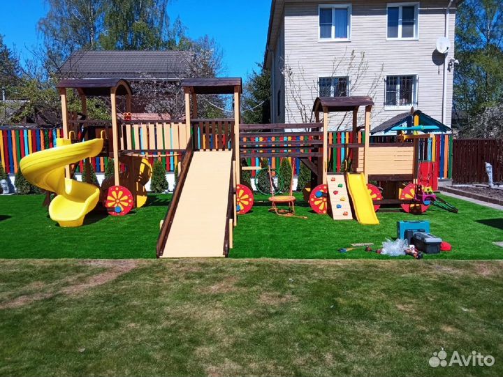 Детская площадка со скатом от производителя