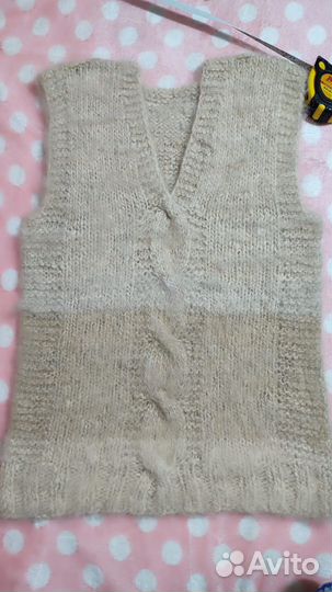 Жилет из верблюжьей шерсти