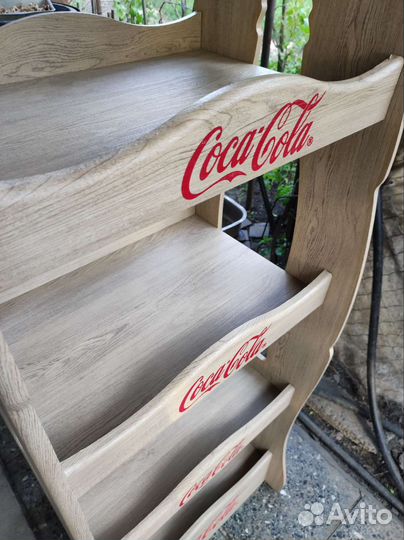 Стеллаж деревянный coca cola