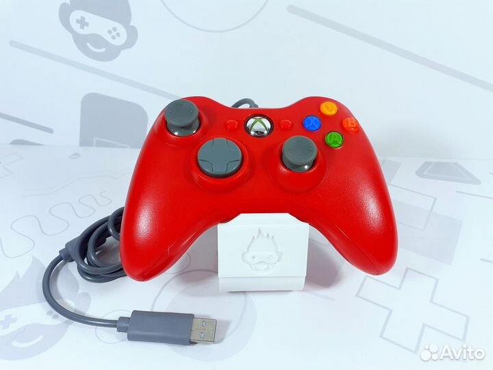 Геймпад для Xbox 360 Проводной Красный