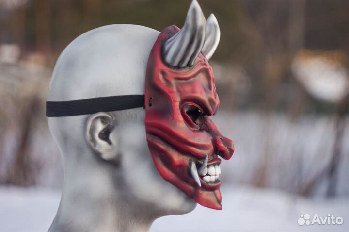 Японская маска, маска демона Они, Oni japan mask