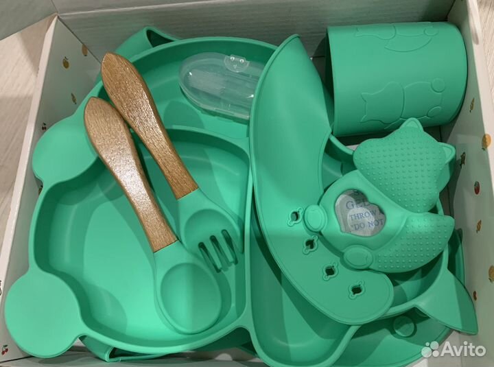 Силиконовая детская посуда