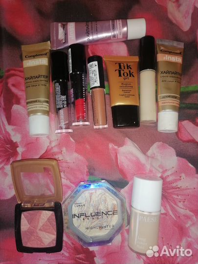 Блеск помада тени тон хайлайтер карандаш праймер