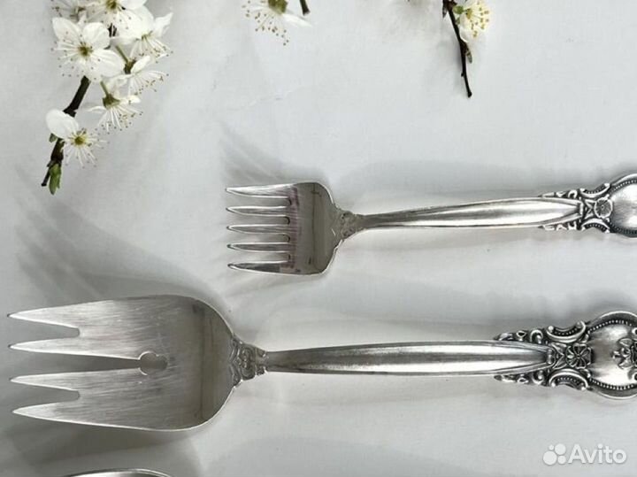 Столовые приборы Троянда Мельхиор