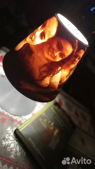 Лампа настольная с вашим фото