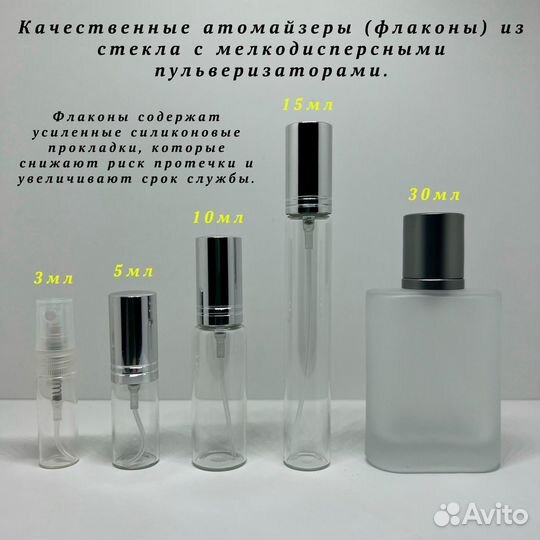 Отливанты распивы популярных ароматов