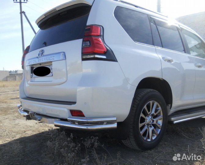 Защита задняя углы 76/42 Toyota Land Cruiser Prado