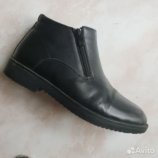 Зимние ботинки мужские туфли кожаные 39р