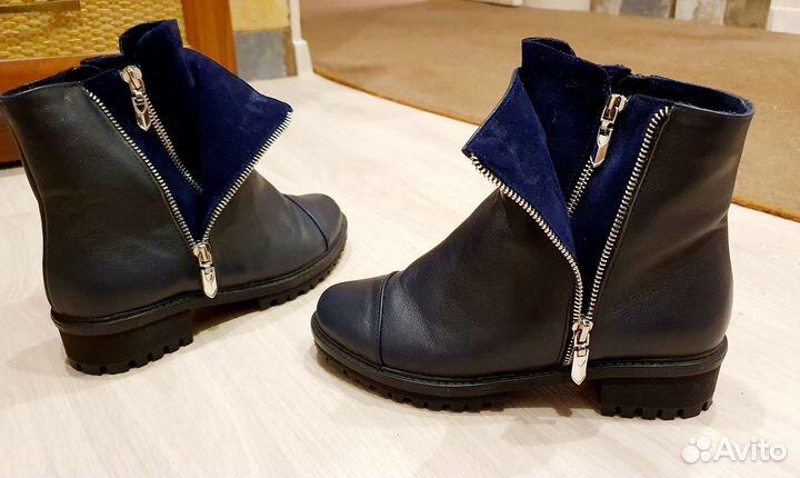 Ботильоны натуральная кожа зимние