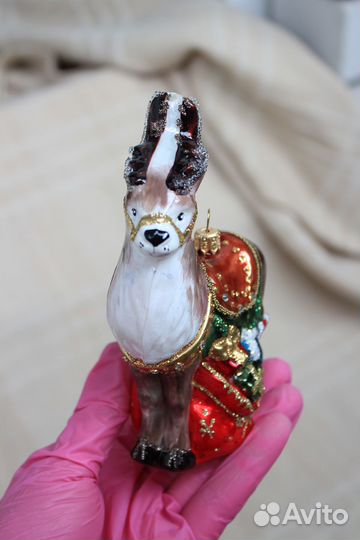 Елочные игрушки Irena Олень с подарками