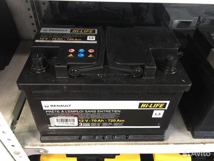 Аккумулятор Renault Hi-Life 70 Ач оригинал