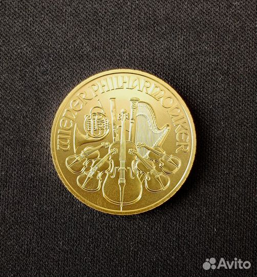 Золотая монета Австрии Венский Филармоникер 15,55