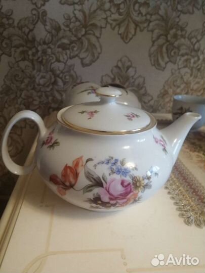 Чайный сервиз мейсенский букет, Чехословакия