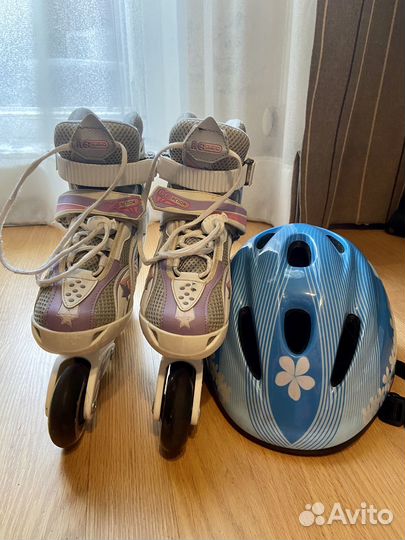 Ролики детские Reaction 29-33 и шлем