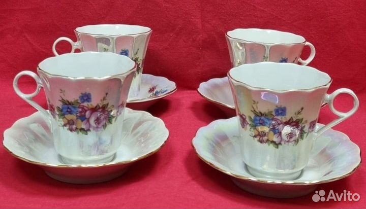 Кофейные пары. Коростенский фарфор. Клеймо