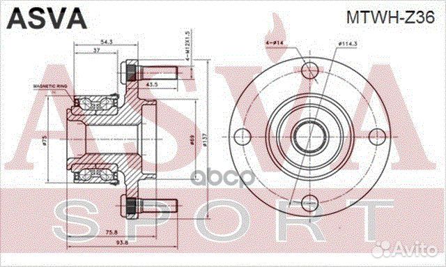 Ступица mtwhz36 asva