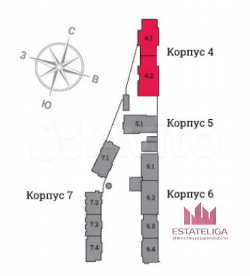 Квартира-студия, 29,4 м², 7/53 эт.