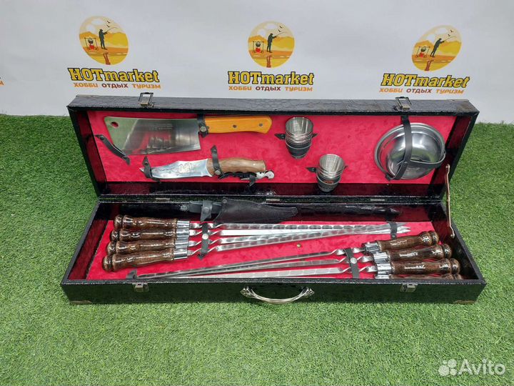 Набор шампуров подарочный