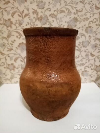 Крынка старинная. Глиняная. 19 век