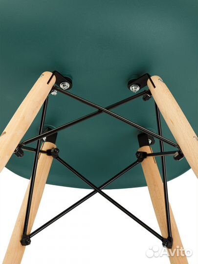 Стул в стиле eames DSW, темно-зеленый, 4 шт