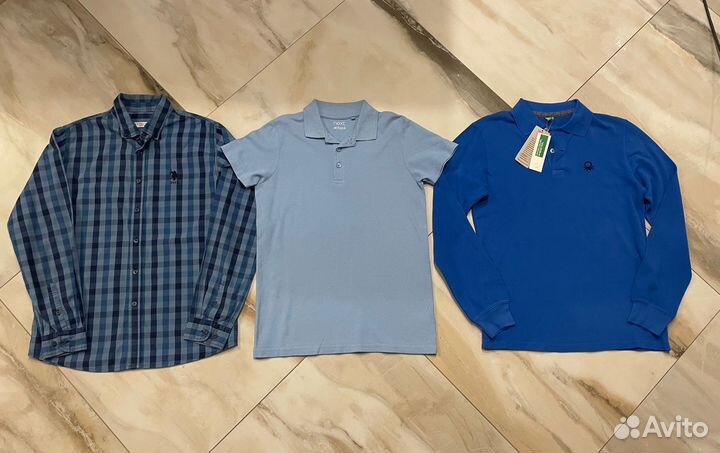 Рубашка polo assn +поло benetton+ поло / brums 152