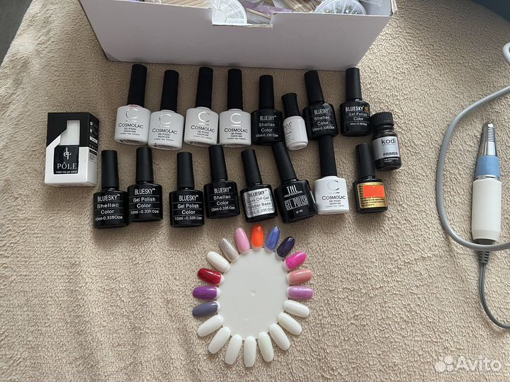 Набор для маникюра с лампой