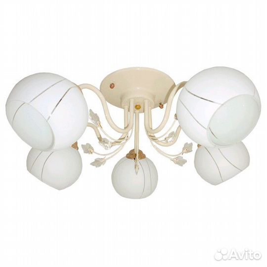 Люстра потолочная россвет Камея 5х60Вт Е27 металл