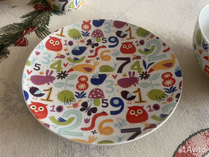 Набор детской посуды фарфор