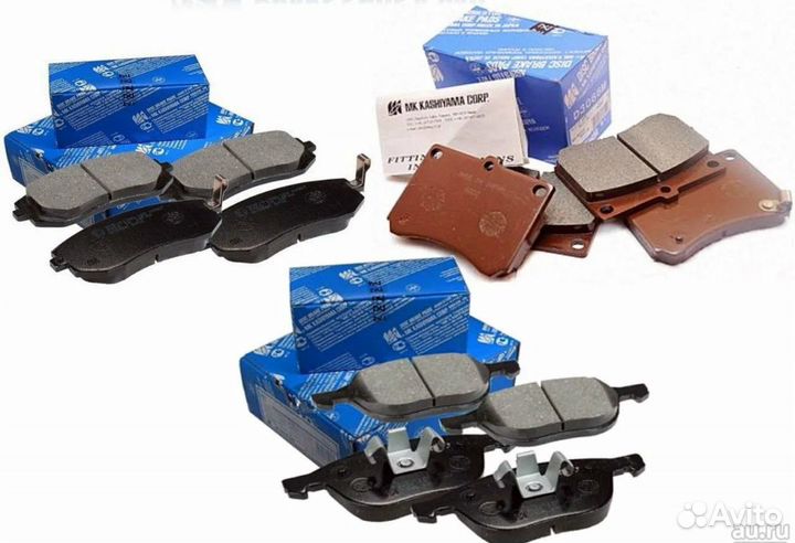 Колодки тормозные, передние (с антискрипной пласти