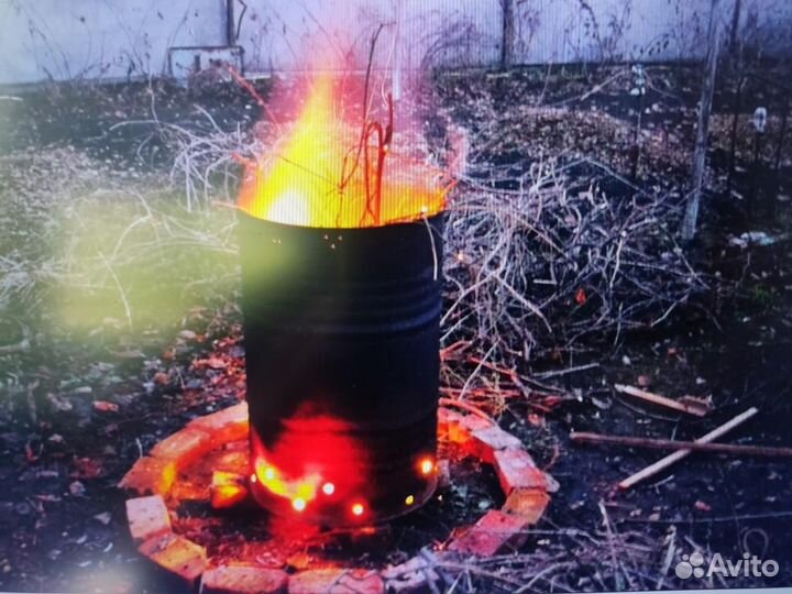 Бочка металлическая 200л сталь