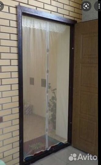 Москитная сетка на магнитах на двери и окна