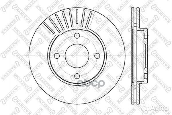 Диск тормозной передний 6020-2549V-SX Stellox