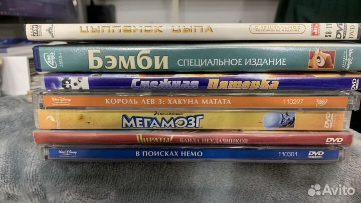 DVD диски подборка мультфильмов Walt Disney