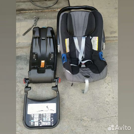 Автолюлька britax romer c базой isofix