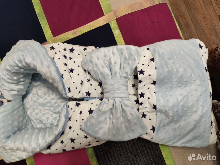 Конверт на выписку зимний для мальчика