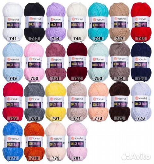Пряжа YarnArt Dolce / Dolce Baby (дольче/бейби)