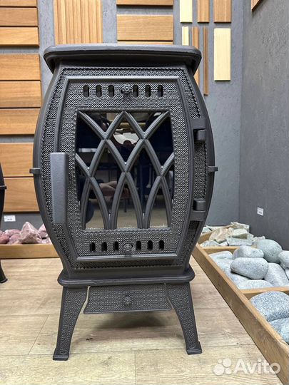 Печь-камин отопительно-варочная «бахта»